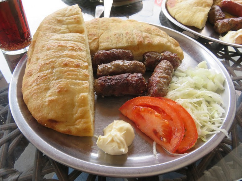 Cevapi are the most popular bosnian food in Sarajevo