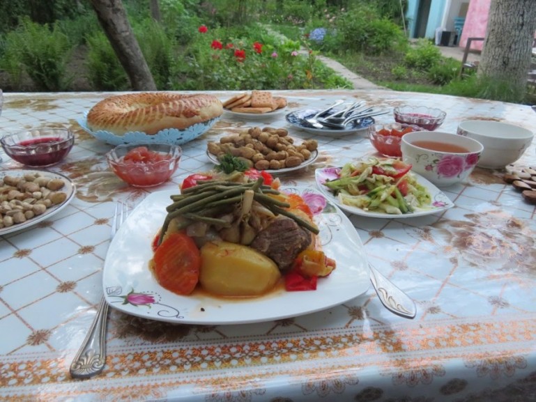 Dimlama in a Kyrgyz homestay