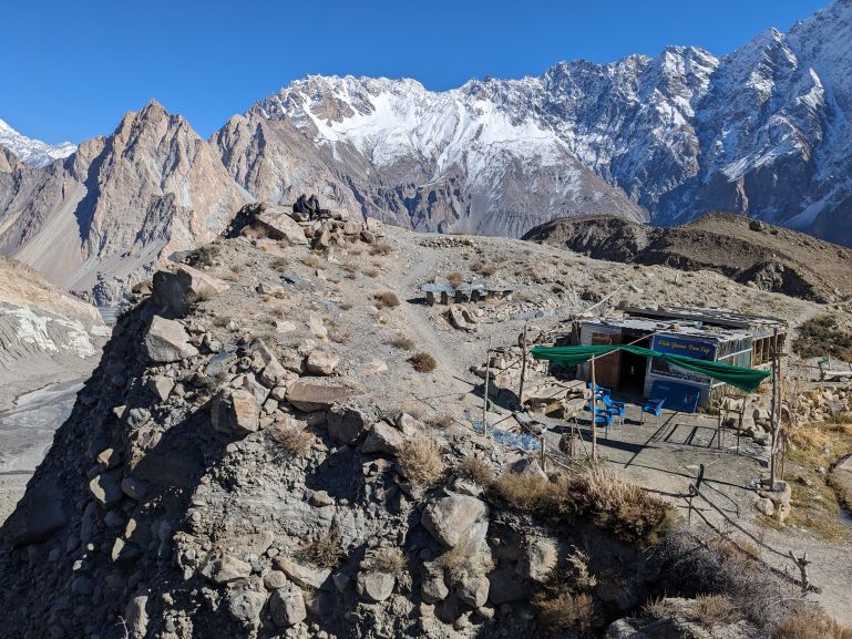 Outdoor Cafe near Passu Glacier
