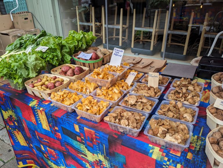 The Saturday market in Le Puy en Velay