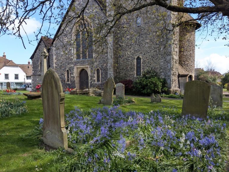 Church and Cemetery on the Pilgrims Way