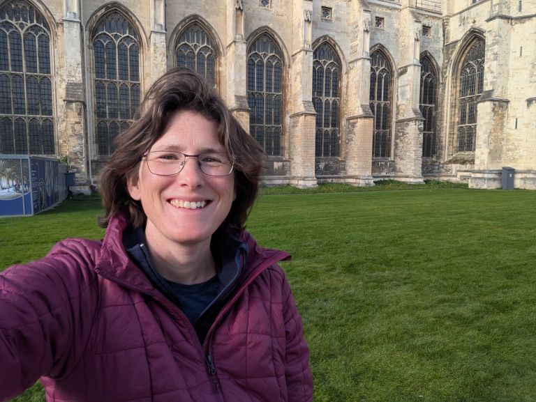 Pilgrim at the Canterbury Cathedral