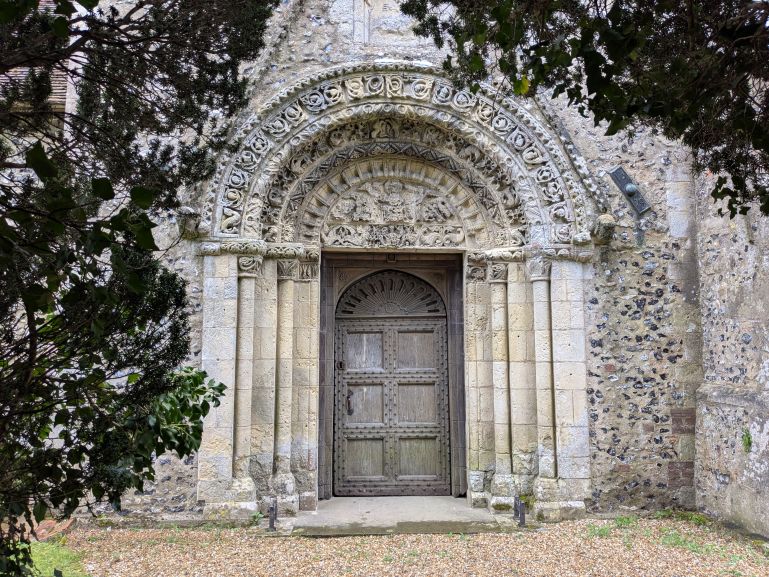 Patrixbourne church on the Via Francigena from Canterbury to Shepherdswell