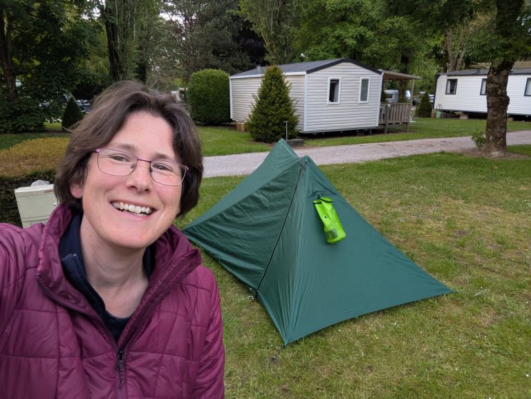 Camping on the Via Francigena in France