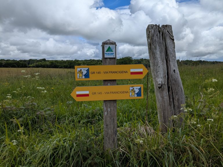 The Via Francigena in France is well marked