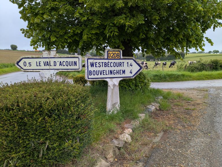 On the Way to Wisques on the Via Francigena